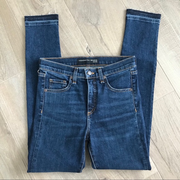 Veronica Beard Denim - Veronica Beard Kate Skinny Fray Jeans 25
